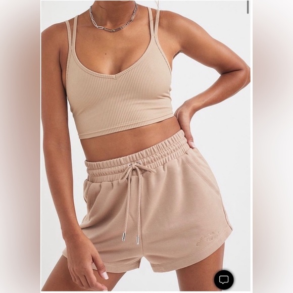 For Love and Lemons Tan Eva Crop Top Camisole Medium - Picture 5 of 5